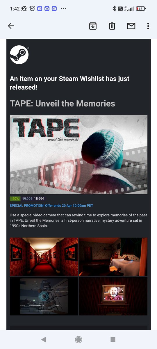 tonimi91's tweet image. So it begins, #TAPEUnveilTheMemories📼 is *finally* out on #Steam and #PS4!

If you play it, feel free to leave a review, it will help a lot to boost its visibility. 

Most importantly, the people involved in this project hope you enjoy it as much as we enjoyed making it!