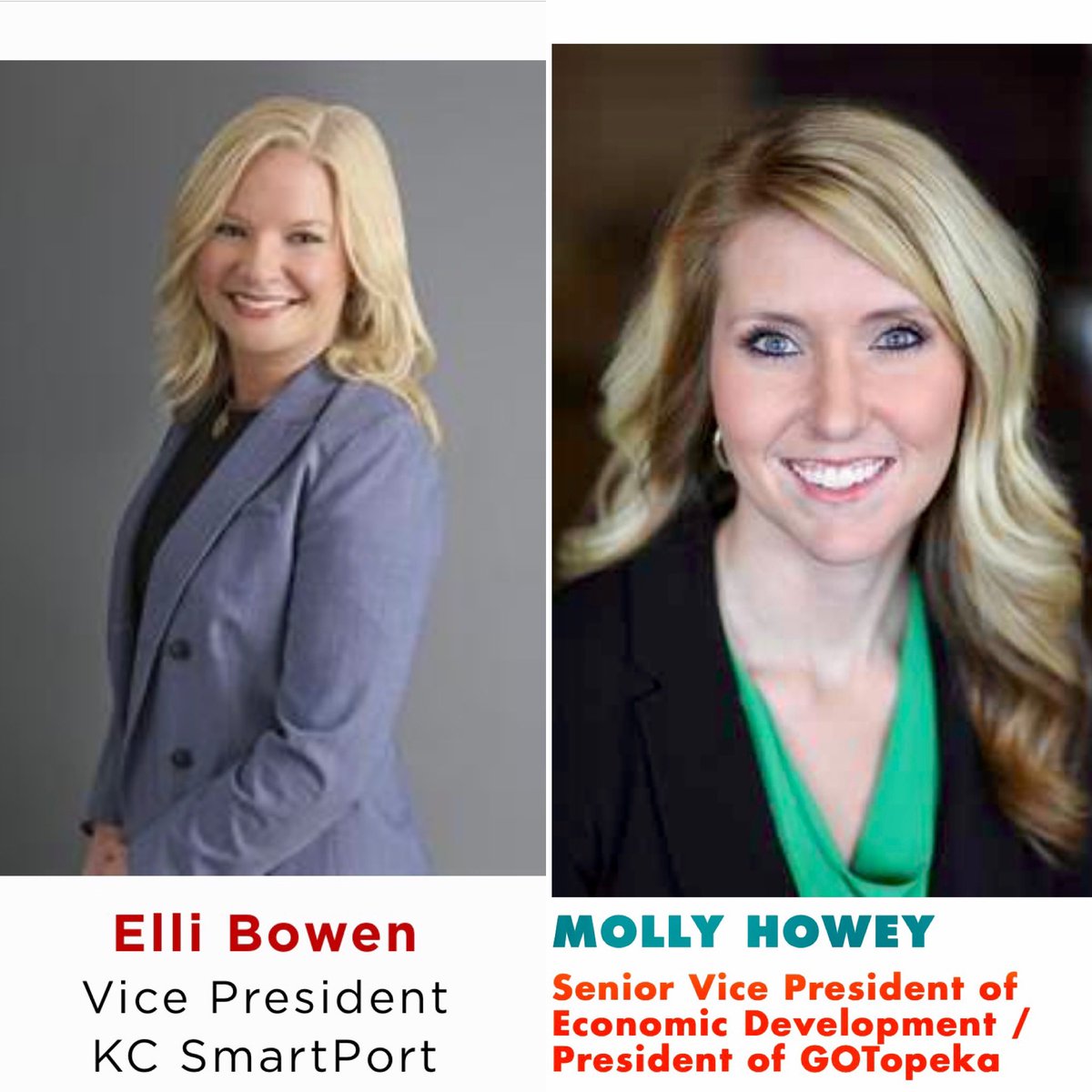 Congratulations to <a href="/ElliBowen/">Elli Bowen</a> and <a href="/MollyHowey/">Molly Howey</a> on being named Top 50 Economic Developers in the nation by <a href="/Consultant_CNCT/">Consultant Connect</a>!! This is the type of excellence Kansas cultivates - two incredible women committed to making KS better. Way to make us proud!