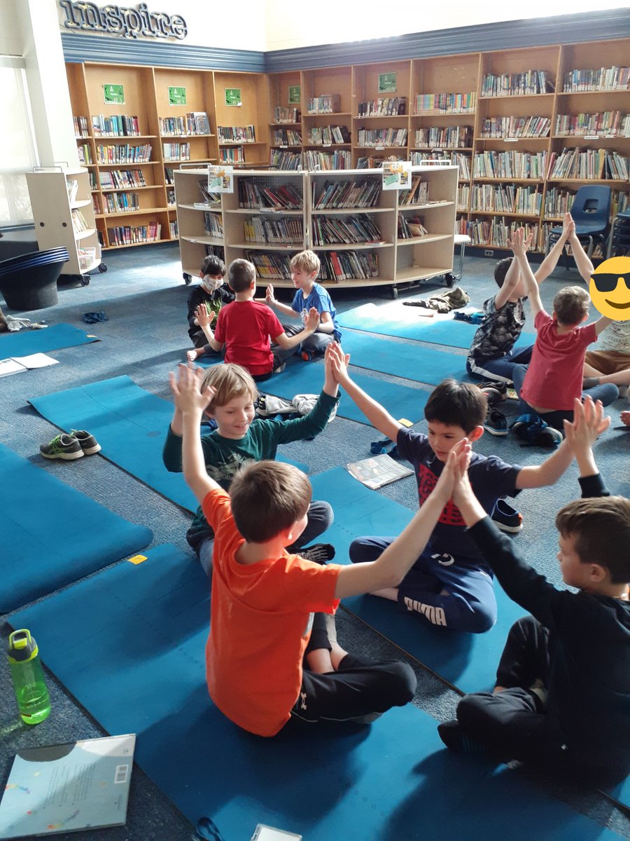 MrsLHill2's tweet photo. Partner poses in our yoga sessions are so much fun! 
The @HaltonLearnFDN grant helped us purchase yoga mats for our weekly sessions where we focus on meaningful movement and mental health support through mindfulness @HDSB_smhwb @JohnTTuckPS  @HaltonDSB 🧘‍♀️☮🧘‍♂️#mentalhealthmatters https://t.co/znRdTMqiuy
