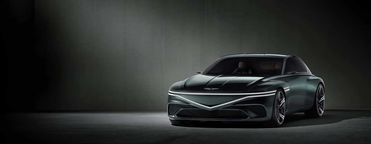 HMGnewsroom's tweet photo. Introducing the newest #EV face in the family, the #GenesisXSpeedium Coupe. Take a sneak peek at what the future holds for us.

#GENESIS #GenesisX #ConceptCar #GenesisHouse #NewYork #CarDesign #CarPhotography https://t.co/BWmsM6iavR