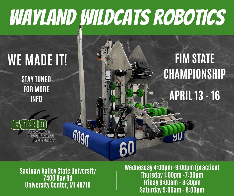 Wayland FRC (@wildcats6090) on Twitter photo 