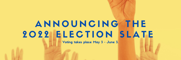 ASTRGSC's tweet photo. The ASTR Nominating Committee is pleased to announce the slate of candidates who will run for offices during the 2022 election cycle.

Voting will begin on Tuesday, May 3 and end on Friday, June 3.
https://t.co/jUwblS5PkV https://t.co/1kvywuAnZk