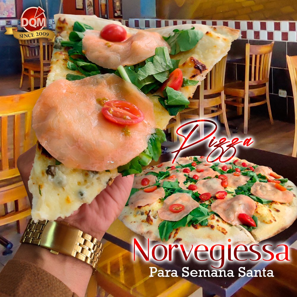 dqmpizza's tweet photo. 🍣🍕 Auténtico Salmón Noruego para esta Semana Mayor! 🍣🍕#Recomendado 🍣🍕 #SemanaSanta https://t.co/PJvOs1Yebq