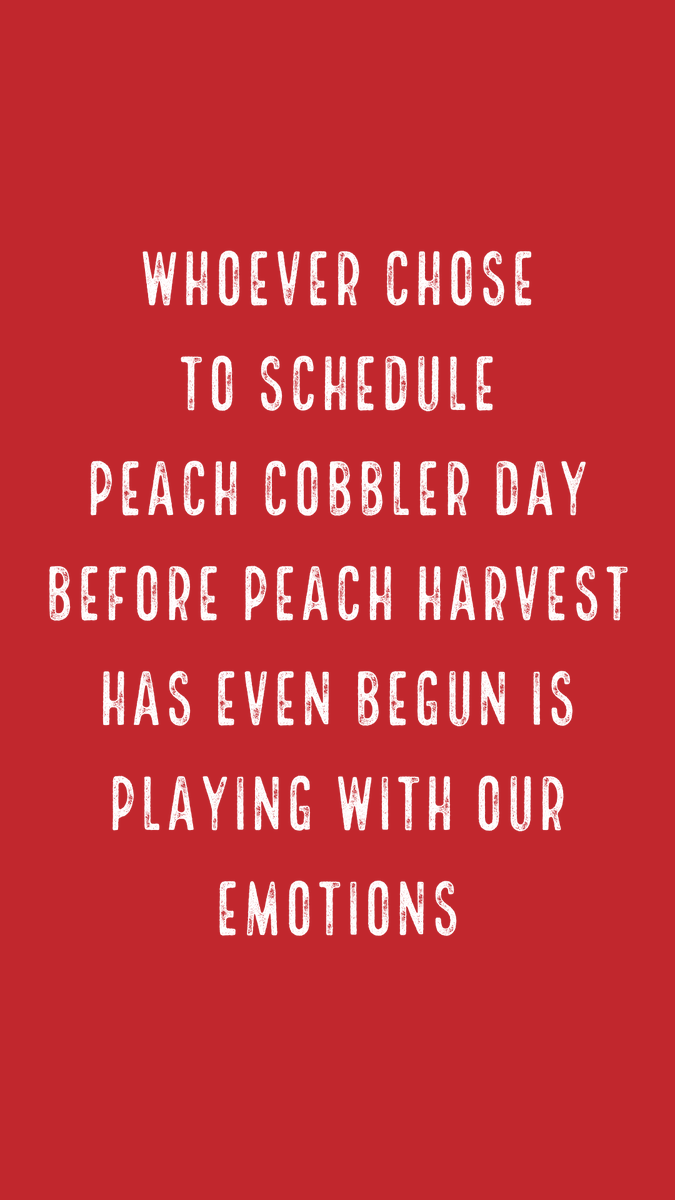 Happy #peachcobblerday!