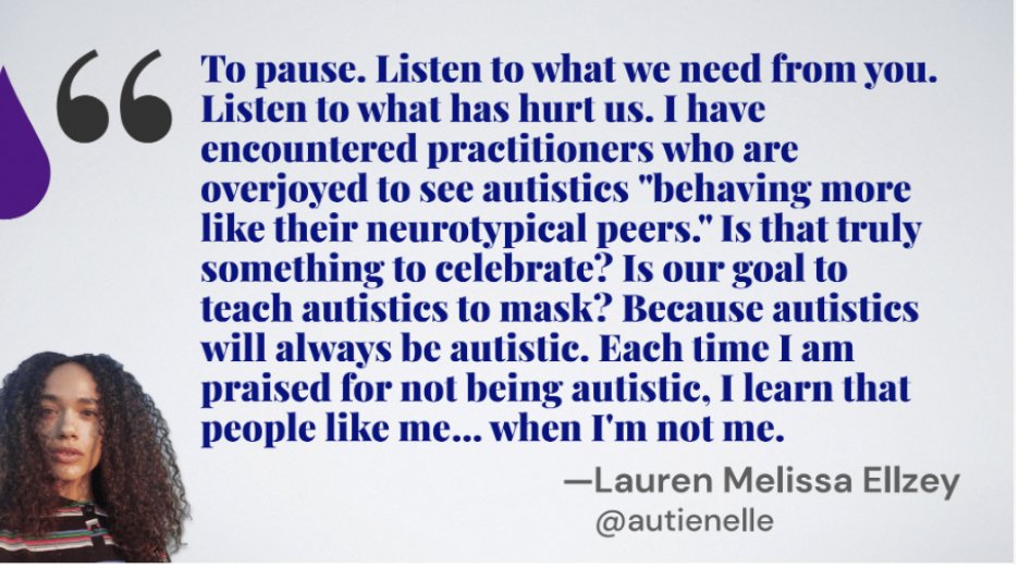 Kpk3P's tweet photo. Educators, therapists, researchers going to start sharing some wisdom from dear colleagues who added their voices to the Eleanor Clarke Slagle lecture I did @AOTAInc Inspire 22 conference. @autienelle asks us to pause, &amp; if we also listen, we would change many of our practices! https://t.co/bheFd3PjuY