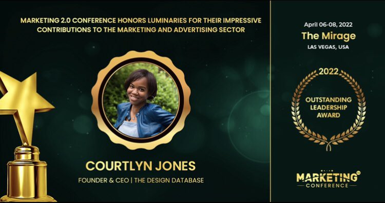 thedsgndatabase's tweet photo. Congratulations to our founder, Courtlyn Jones. Thank you @marketing2conf ! Grateful for all of the wonderful people we’ve connected with and excited to see what we’ll all do next. 🙏🏽 Congratulations to everyone!

 #marketing #people #thankyou #grateful https://t.co/RVUnyBGv49
