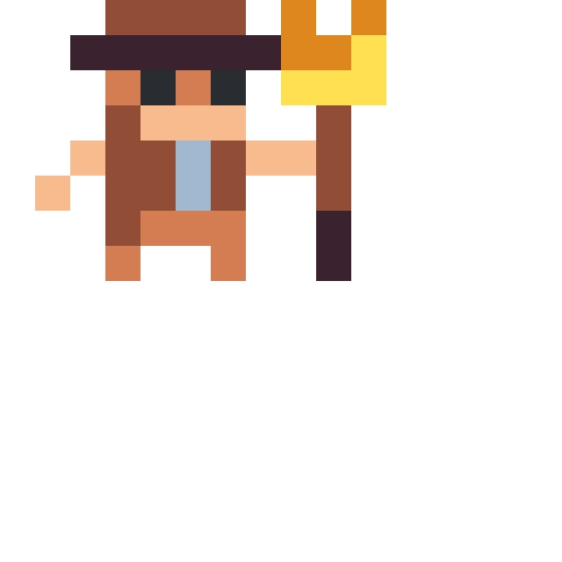 netgfx's tweet photo. My first pixel-art thanks to #kenshape @KenneyNL https://t.co/Y2LrleAnxy