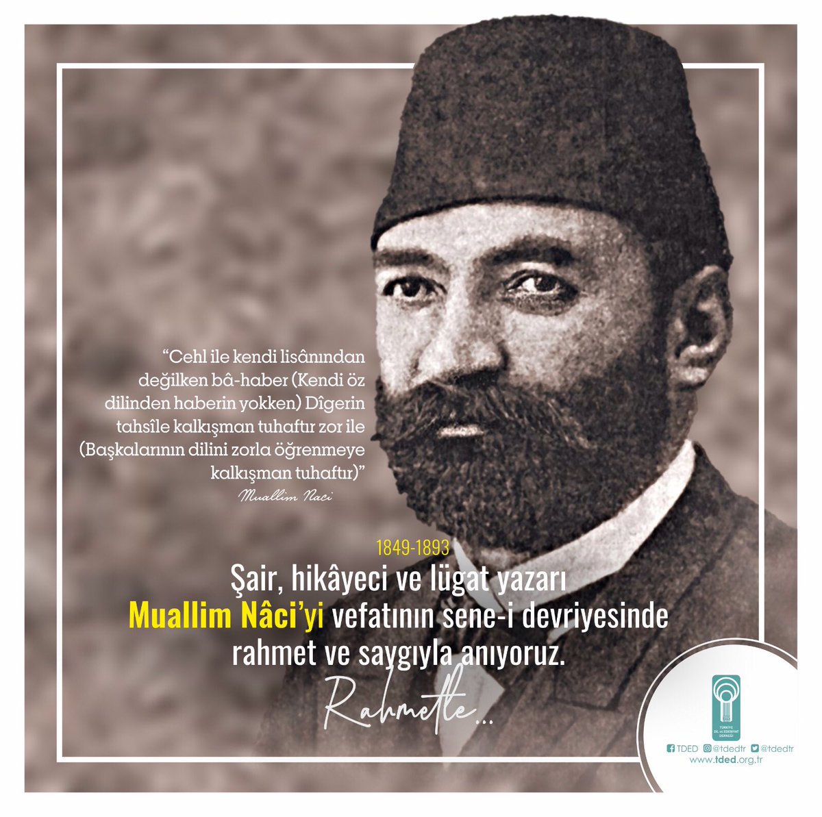 Allah rahmet etsin. Eserleri ile yaşamaya devam ediyorlar. Tanışmanızı ısrarla tavsiye ederiz.