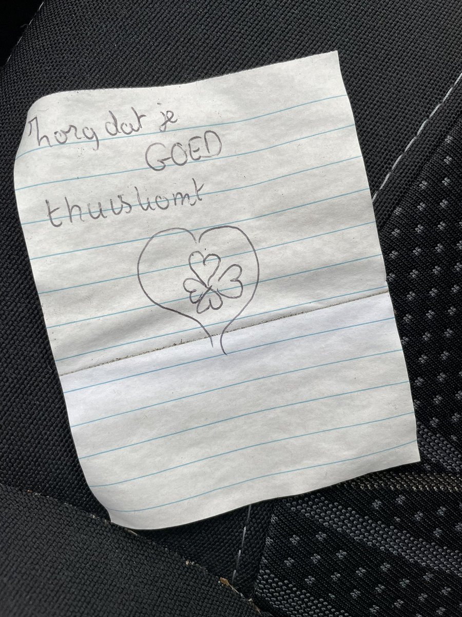 Beetje mixed feelings wel, toen ik net bij mijn auto kwam… 💩🥰