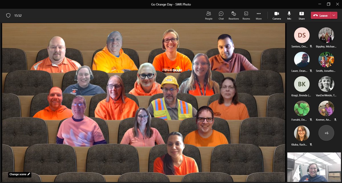 MDOT_Southwest's tweet photo. Even when they are meeting virtually, #MDOTSW region employees make #WorkZoneSafety a priority and are mindful of the folks working on our roads! #NWZAW #Orange4Safety https://t.co/ifhizUorXu