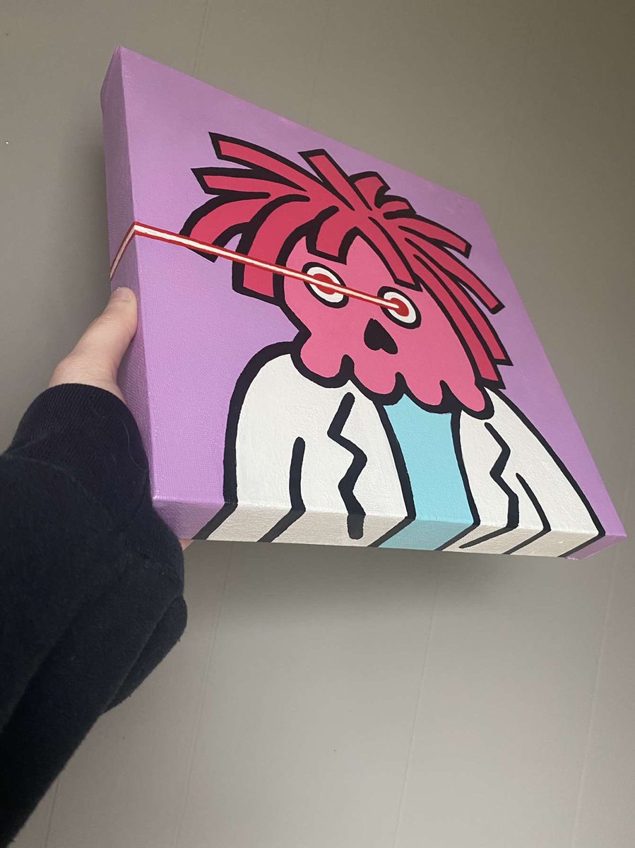 DarrenDreww's tweet photo. My girlfriend painted my friend his @CryptoMories NFT for his birthday!🥶 She’s so talented with her art &amp; I’m trying to help her get started selling custom paintings. .05 ETH for 1 this size if interested 😋
Random RT will be picked for 1 free custom NFT painting of your choice! https://t.co/CKvqqpkGMR