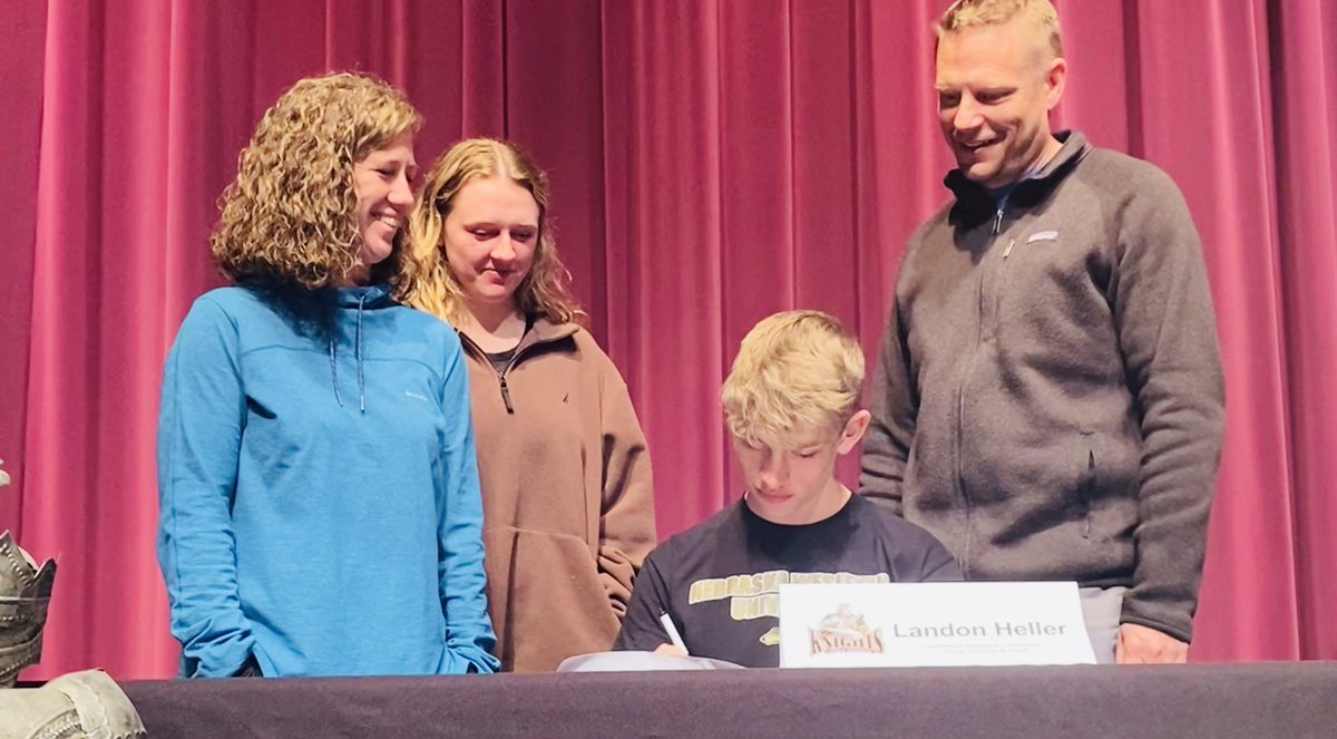 LSEAthletics's tweet photo. Congratulations Landon Heller. Swimming. Nebraska Wesleyan. #CultivateSuccess https://t.co/eFmzP5yCkk