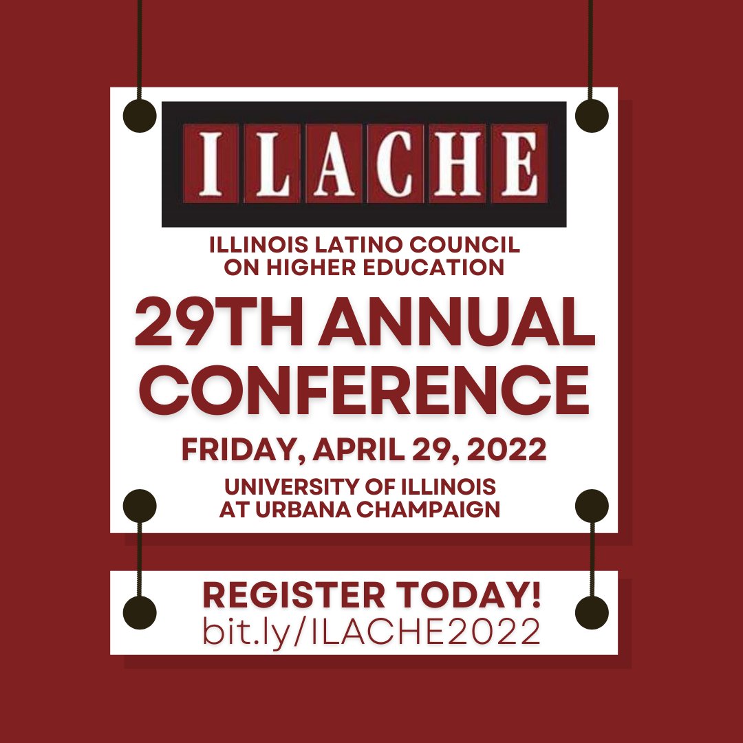 ilacheorg's tweet photo. Register for ILACHE’s 29th Annual Conference, today. This year's theme is Educación y Esperanza: Resisting and Existing in Higher Education. Don't miss out!

https://t.co/ohWy2OA8au 
#ILACHE2022 https://t.co/VxPzQ3NcFG