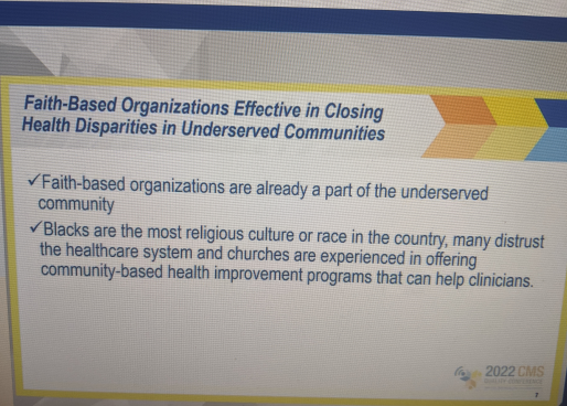ComagineHealth's tweet photo. Great thoughts from Dr. Terris King on advancing equity in nursing homes. #CMSQualCon22 https://t.co/9e0rrQSGNG