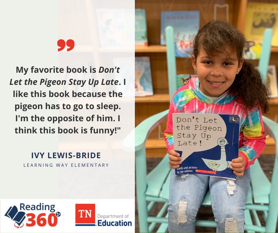 BedCoSchools's tweet photo. As we celebrate #BedfordCountySchools being #recognized as a Reading 360 District for our efforts in early literacy, hear from one of our young readers about his/her favorite book and why! #Reading360ELN #TNReadingForAll #CommitmentToLiteracy #ReadingMatters https://t.co/Gi6gTBb9qu
