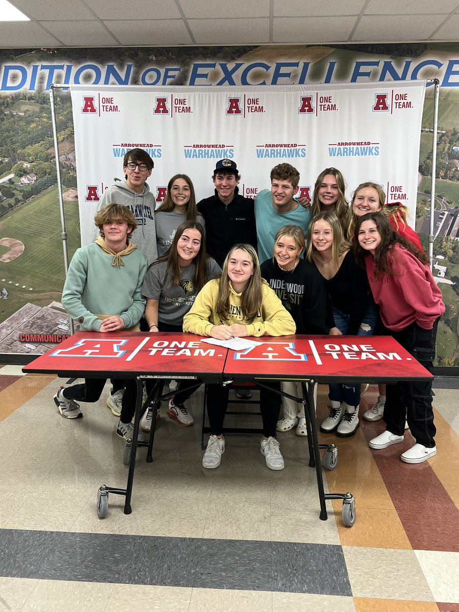 ArrowheadFH's tweet photo. Huge congrats to Marina Evert, who signed her NLI today to play D1 field hockey at Lindenwood University this coming fall!! We’re so proud! 🤩🏑 https://t.co/5tjXWZ9eUi