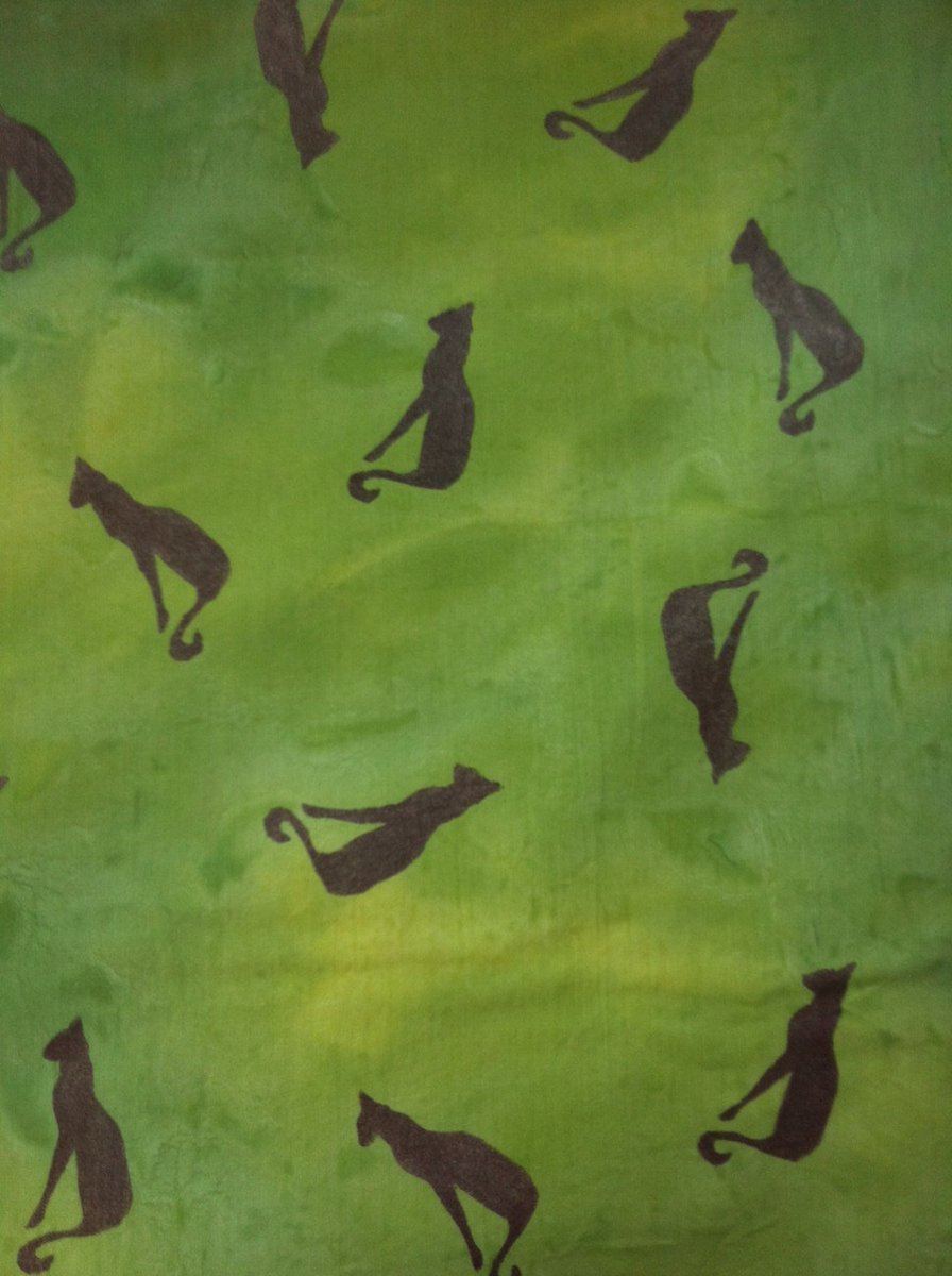 mzloom2ljh's tweet photo. Excited to share the latest addition to my #etsy shop: Hand painted soft cotton cat fabric with hand stenciled shimmering old egyptian style cats, green background https://t.co/hDz9YTNN4H #green #quilting #cotton #cat #yes #handpaintedfabric #handpaintedcats #quiltfabr https://t.co/2nead8T86o