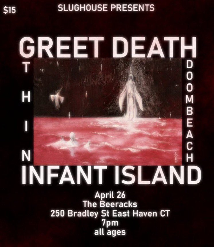 ripping it with @deathbois, @infantisland and #doombeach in CT soon 🍋 🍻 😎