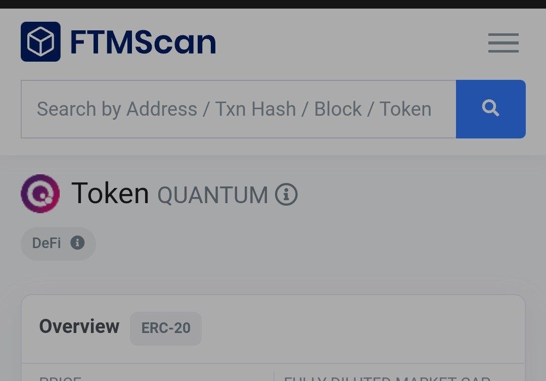 🚨That's right! We are now listed in FTMScan to help you identify the official $QTM token with all its stats!🚨

We are still working to list the Token in many other platforms📈🤓 so if you have any suggestion leave your comments in this message❤️

#FTM #DeFi #investment #Crypto