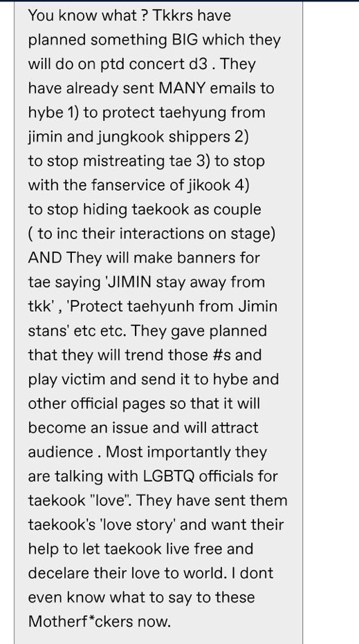 pjm_report's tweet photo. Hello, shippers are planning to do h@rmful things towards 🐥 please armys in the concert send him a lot of love here and there. Thank you❤ https://t.co/ABnRrdzGZW