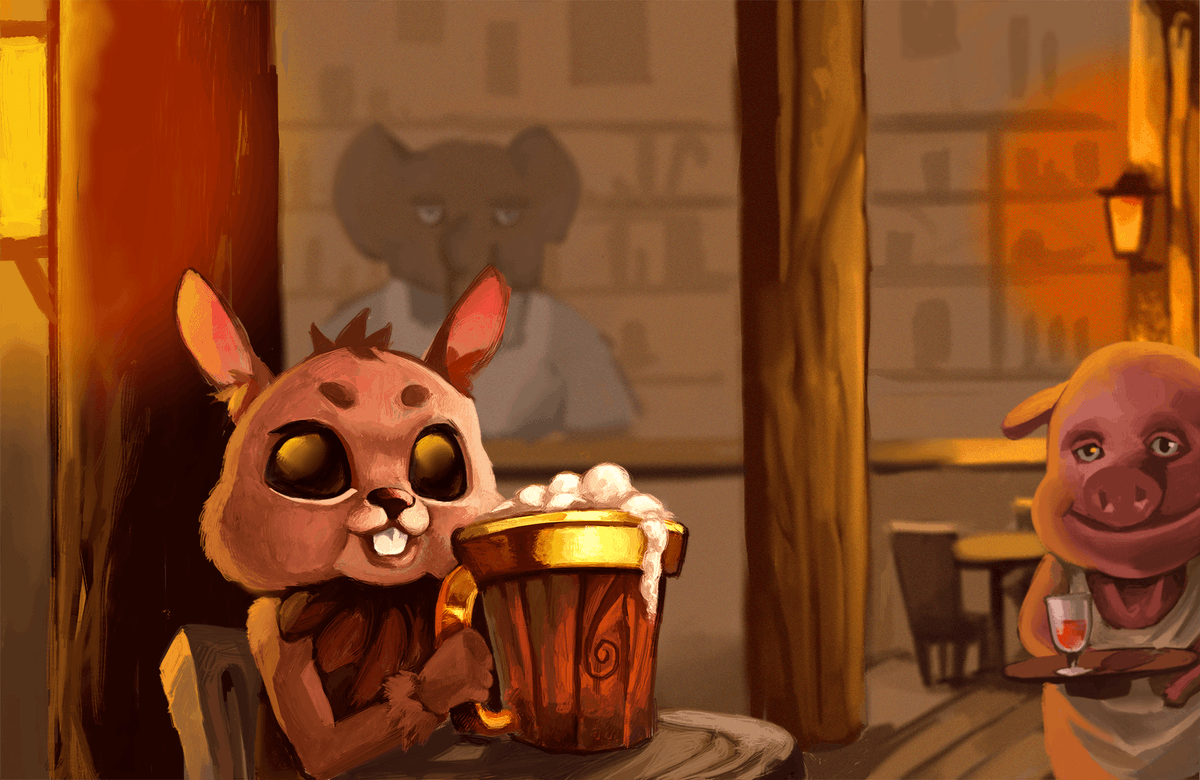 MephistoGame's tweet photo. Hello stranger, you look tired. Grab your beer, come and take a seat! Relieve the stress of the day in the tavern with us! https://t.co/lweiWJYpYR