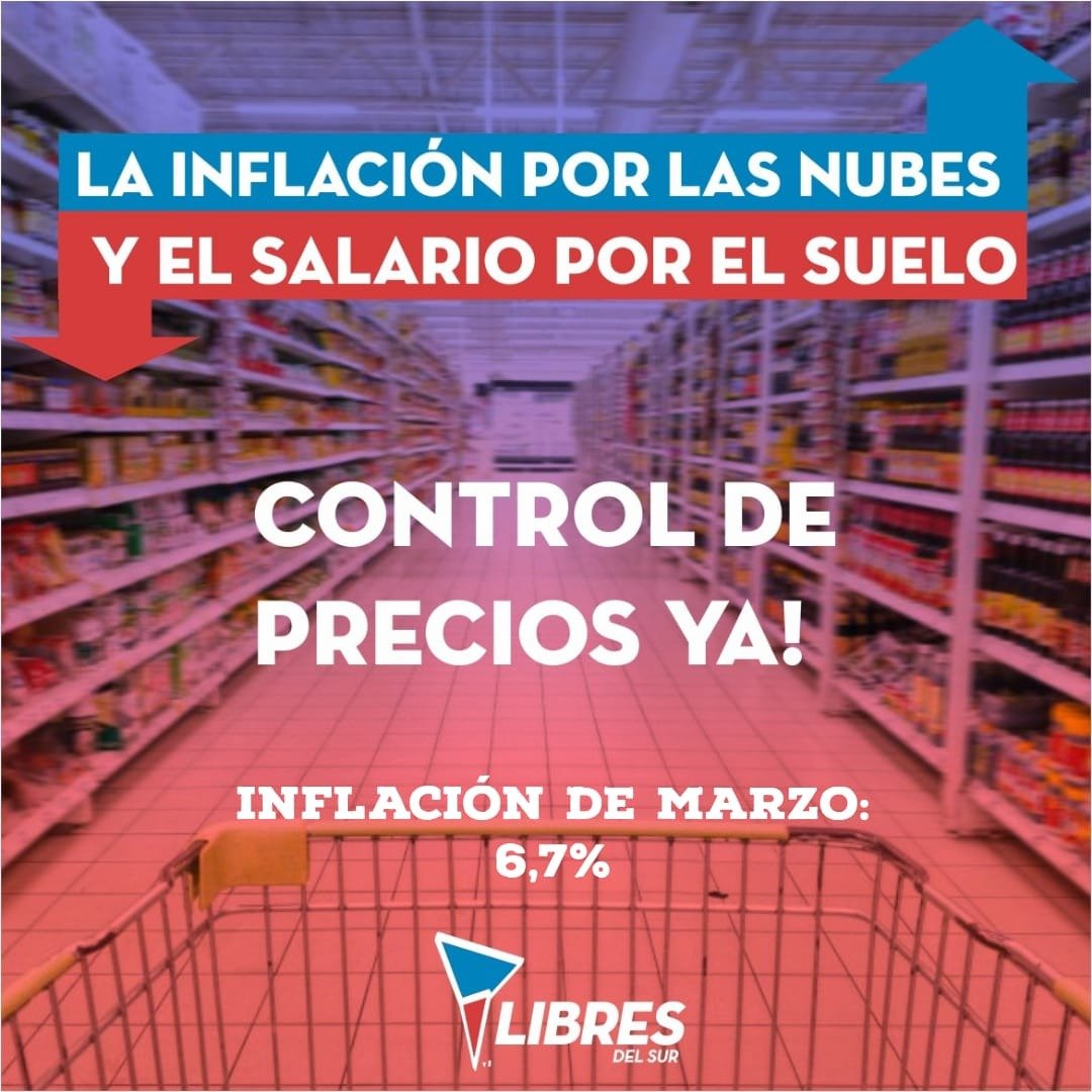 HumbertoTumini's tweet photo. Ya lo habíamos anticipado, la inflación crece y crece, los salarios, las jubilaciones, pensiones y las ayudas sociales pierden. 18 millones de pobres, 3 millones indigentes. ¿Qué hace el gobierno? https://t.co/cb8GcmcBLB