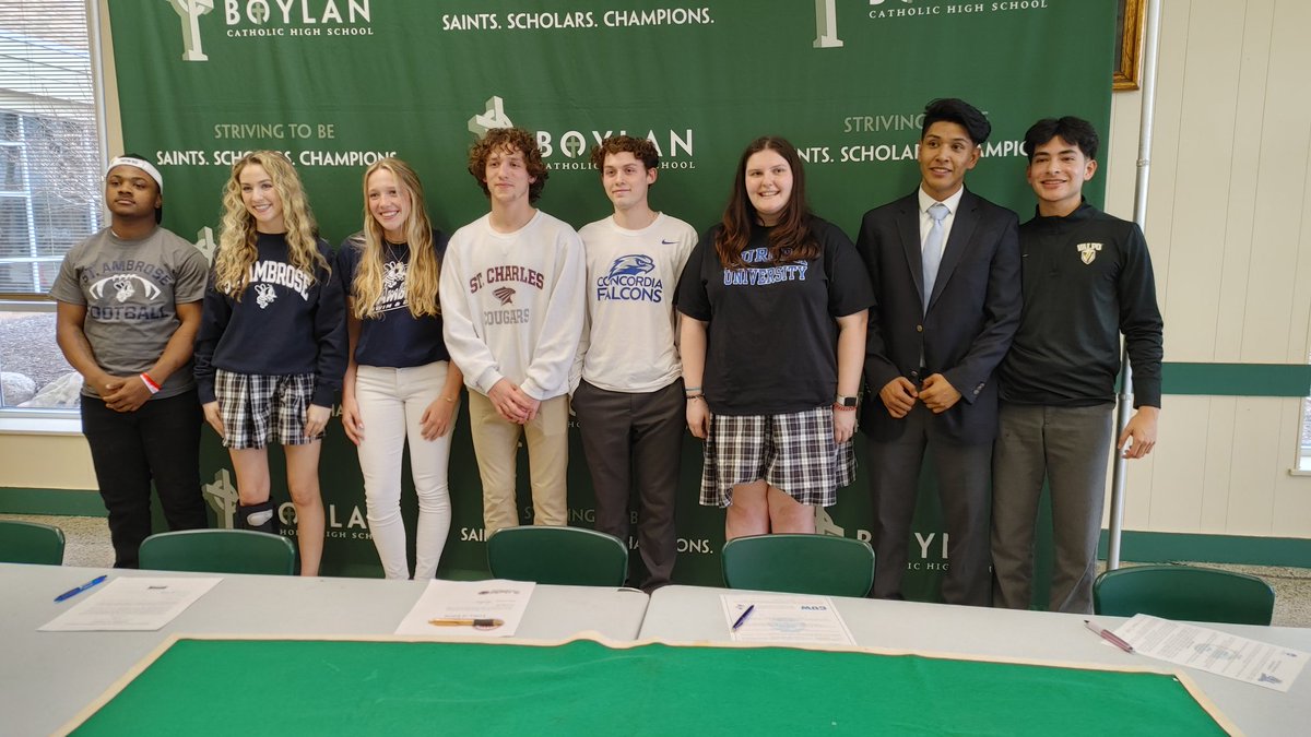 ScottLeberWTVO's tweet photo. 8 Boylan athletes ready to take their talents to the college level. @BoylanCatholic https://t.co/CMgPpgEEh1