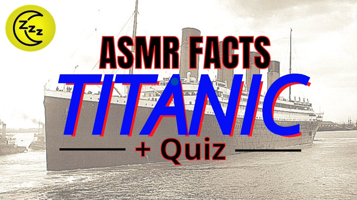 asmrwhispers21's tweet photo. [ASMR] 36 MEMORABLE Whispered Facts about the TITANIC ⚓ + QUIZ https://t.co/iSM1Syig67

110 years, crazy. I have a new thumbnail style in this video and thought it would be a good video to share 😃 hope you guys are well.

#ASMR #ASMRCommunity #WhisperedFacts #ASMRFacts https://t.co/B2W3jkEfpZ