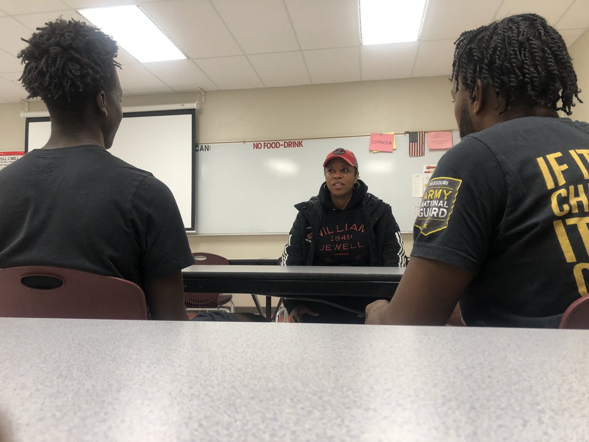 TonkaTrackField's tweet photo. Thank you Coach Samuel @williamjewell for a great conversation with Seniors @WilsonAlljabu and BolDeng about the Jewell T&F program. #Slowfeetdonteat #ThisisTonka https://t.co/QeeagB6xJX