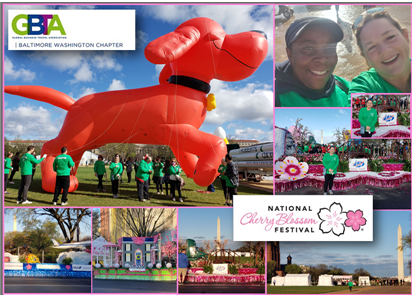BWBTA's tweet photo. Another SUCCESSFUL Volunteer Event! 

Dawn Spriggs Hall and Tonia Jacobson can be seen to the right of Clifford, the Big Red Dog, the largest balloon in the Parade, sponsored by Amazon. He took 24 determined, adult volunteers to tame him. 

Thank you to all who participated! https://t.co/g3Nz2XAGvQ