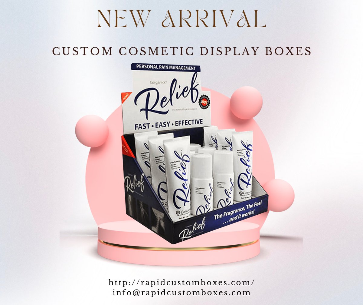 rapidcb's tweet image. Custom Cosmetic Display Boxes with the highest quality, affordable prices, and free worldwide delivery.

📦 bit.ly/38PeZKl
📧 info@rapidcustomboxes.com
📞 (307) 204-5284
📍 Wyoming, United States

#RapidCustomBoxes #CustomBoxes #CustomPackaging #cosmeticbrands #cosmetic