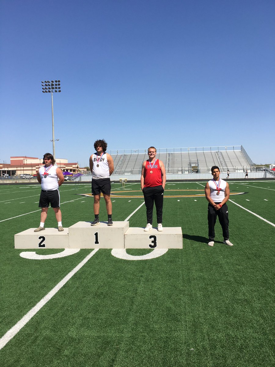 jimned_xctf's tweet photo. Congrats to Gage S for his🥈performance in the Discus at the District 6-3A T&amp;F Championships! #AreaQualifier #LetsRollTribe

@JNSportsNation @JNathletics @gagestanaland55 https://t.co/xB91o3Xo2D