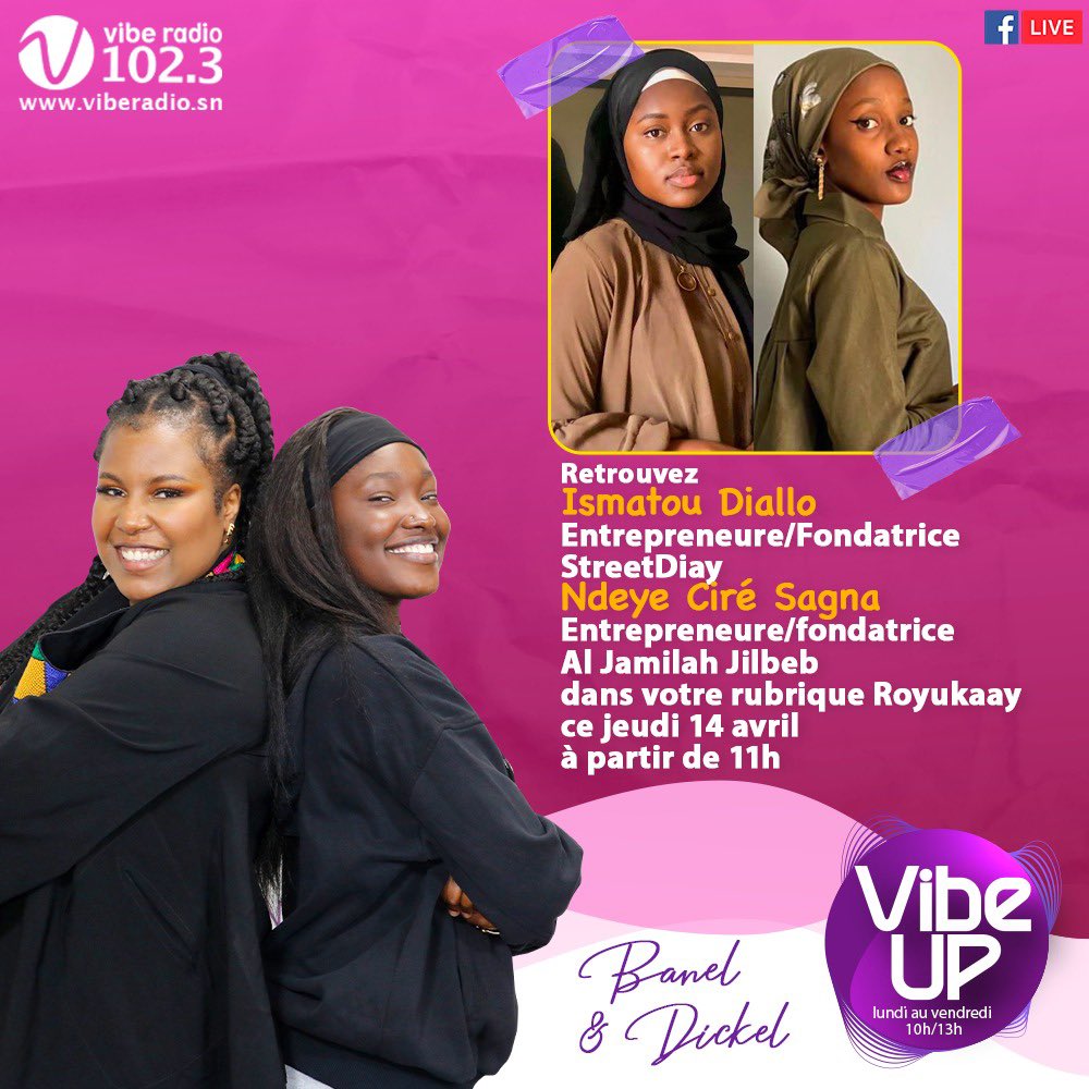 royukaay's tweet photo. Retrouvez-nous comme tous les Jeudis sur Vibe Radio dans la rubrique « Royukaay ».

#Royukaay 🇸🇳 https://t.co/9L2lNsHHwY
