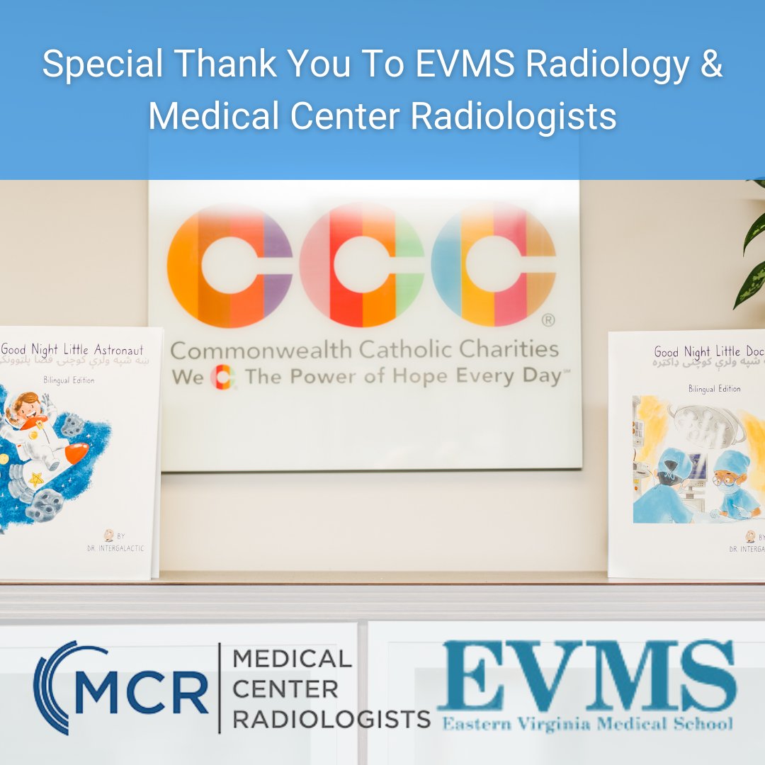 DrMorey1's tweet photo. We would like to give a special thank you to @MCRadiologists and @EVMSrad for helping us donate books to #CCC 
Interested in helping us donate more books? DM us or contact us through our website! 
- - 
#donation #donate #community #adastramedia #goodnightseries #drintergalactic https://t.co/dWjq4xwab3