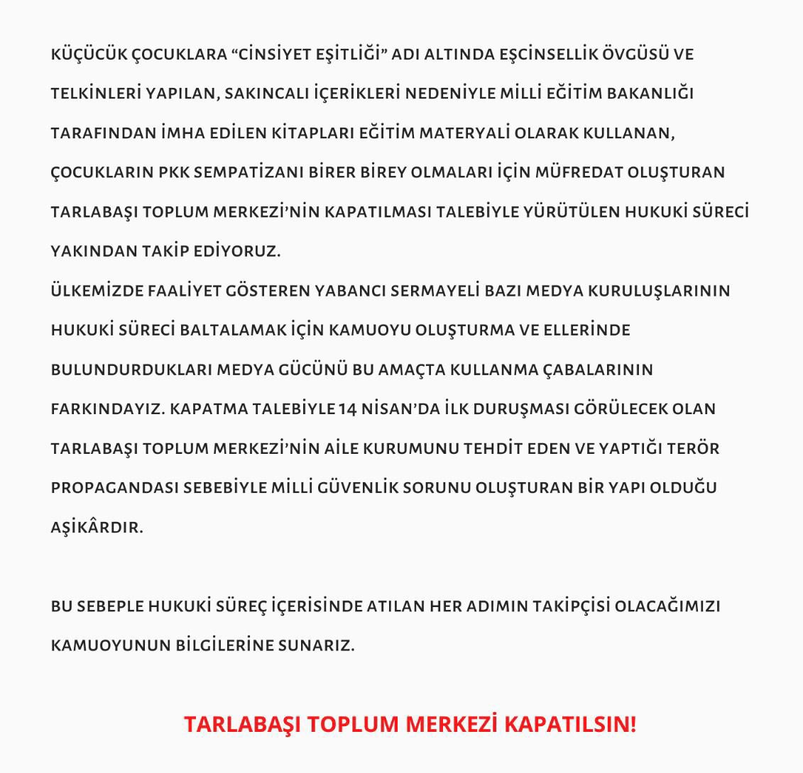 Tehlikenin farkına şimdi vardık vardık. Yarın geç olabilir!
Çocukların beynini yıkayarak LGBT ve PKK propagandası yapan #TTMKapatılsın