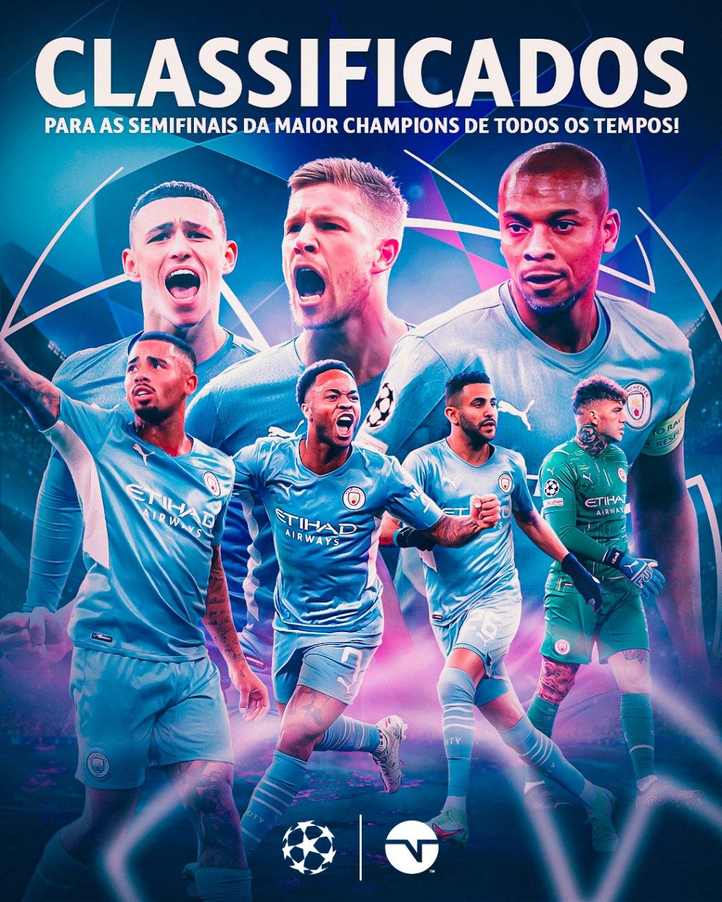 TNT Sports Brasil - Irmão, o estagiário tá passando pra te lembrar que  terça tem simplesmente REAL MADRID X MANCHESTER CITY pelas semifinais da  Champions League! É às 14h30, ao vivo na