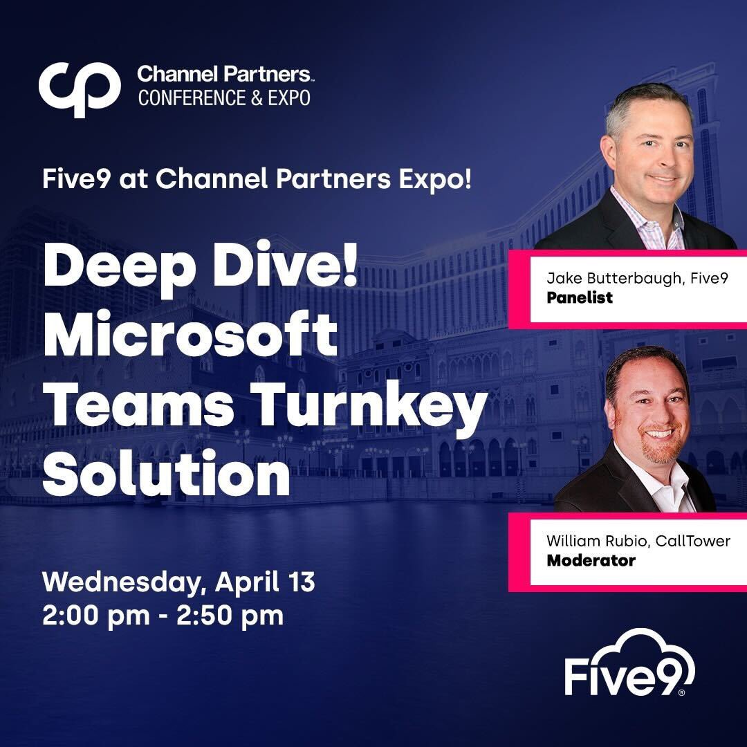 Join @ButterbaughJake discussing Microsoft Teams as a Turnkey Solution! @Five9 #partnerpowered