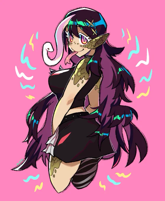 🐍 Snake girl for Noworiii 🌼✨ #monstergirl 