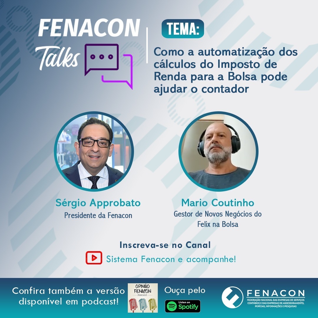 Fenaconfed's tweet photo. O gestor de Novos Negócios do Felix na Bolsa, Mario Coutinho, esclareceu como a automatização dos cálculos do Imposto de Renda para a Bolsa pode ajudar o contador.
Leia mais: https://t.co/NIVkBjVy3W
Assista: https://t.co/Xfo4kLJNT2
#FENACON #FenaconTalks #FelixnaBolsa https://t.co/nUmOYHyNmJ