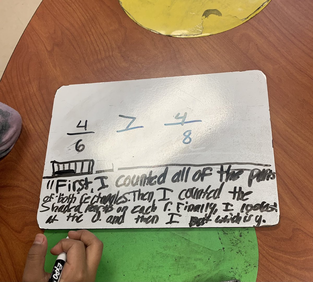 JadePerry_teach's tweet photo. With Guided Math I’m able to meet with more of my small groups, and truly maximize my instruction during the math block each day! 👏🏽

Differentiating for my learners on various levels is best met right there at the kidney table 🙌🏽

@JonesTylerISD 
#WeAreJones 💛💙
#WeLoveMath https://t.co/8P3xFI9tPa