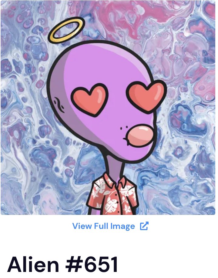 Cellyhard18's tweet photo. @The_Crobees 
How absolutely awesome is this 😍 two NFT’s from the #Crobees team. This #AlienNft is astronomical dope! Make sure you go mint a Crobee at @EbisusBay feeling so much #love from the #Cro #Crofam let’s keep this energy bus rolling! #NFTs #NFT #Crypto #TheFutureishere https://t.co/dWeNnLUs7i
