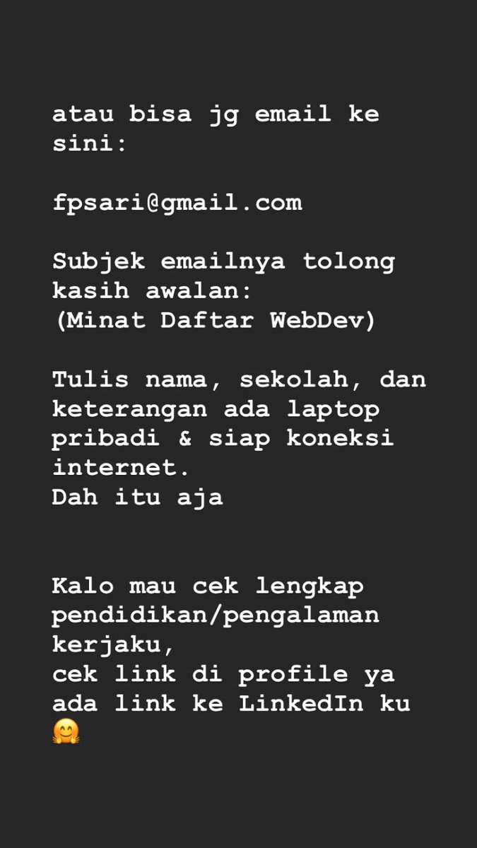 sar1notsorry's tweet photo. buat temen2 di bjb/bjm~
please help me share this🙇🏻‍♀️
I'm so excited!!! I know bjb bjm have so many bright kids🤘🏽 https://t.co/YvN4CVyoJ7