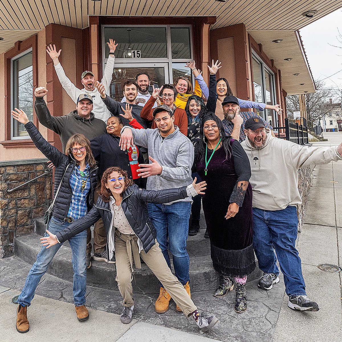 It's been a joy to engage with so many future-minded folks at @BuiltWithBio today. New friends: be sure to keep tabs on our careers page; we're adding opportunities every day to join our team myforestfoods.com/careers -- (and yes- we're as fun as we look!) 🍄