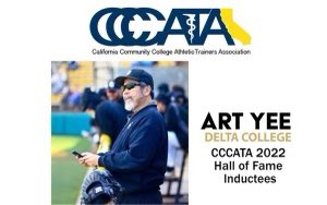 SJDCAthletics's tweet photo. ✨Congratulations 🎉 Art Yee for your induction to the CCCATA Hall to Fame✨@DeltaATCs 

It’s a GREAT day to be a Mustang🔥

#RUNasONE https://t.co/k6ALt4rbjn