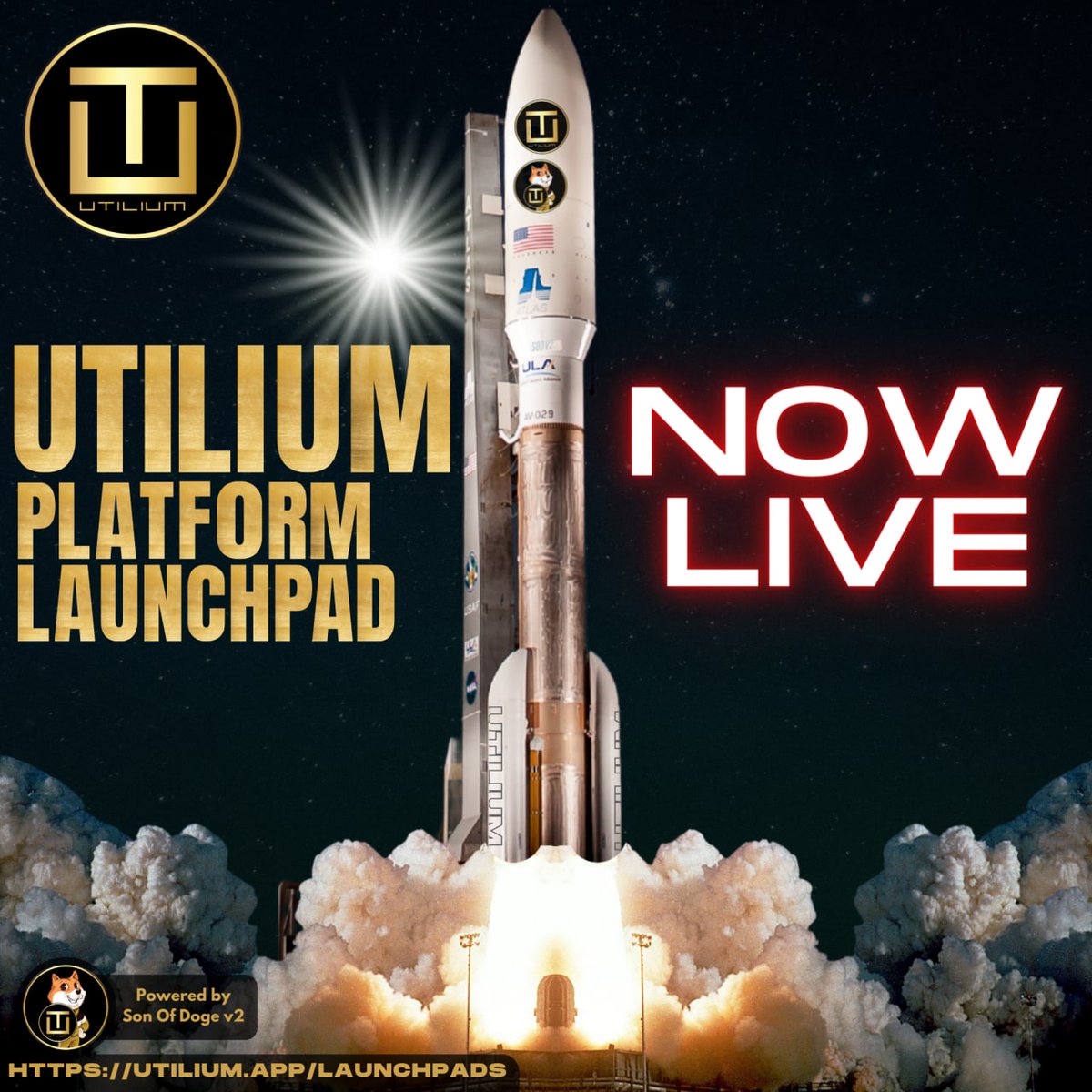 Utilium Platform Is Now LIVE 🙌 

Version1 of our launchpad is here-  utilium.app/launchpads

Very excited for the future of the @SonOfDogeV2 ecosystem ✨️ 

Tune into our AMA at 7pm UTC today! t.me/Utilium_Offici…

#Utilium #Launchpad #AMA #BSCGems pic.x.com/ogRi6kZk0F