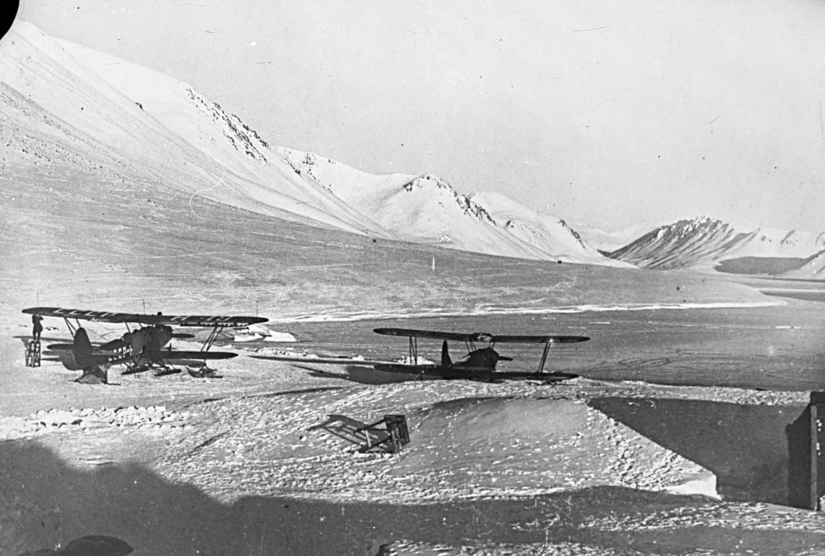 Russia's tweet photo. ✈️April 13, 1934, marked the end of the 2-month-long operation to rescue the passengers of the steamboat #Chelyuskin. 

It was crushed by icepacks &amp; sank in the Chukchi Sea with 104 people trapped on the ice.

The pilots - first Heroes of the Soviet Union! - made 23 risky flights https://t.co/MzzhBVdwXn