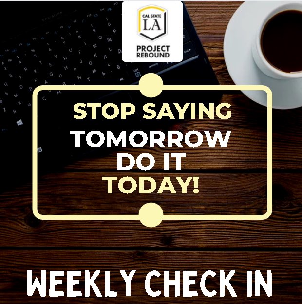 Hello PR family, for this week’s weekly check in we are focusing on motivation. We know everyone is busy with school and life. The semester is almost over, keep pushing everyone. What is something you thought about not doing this week?#weeklycheckin