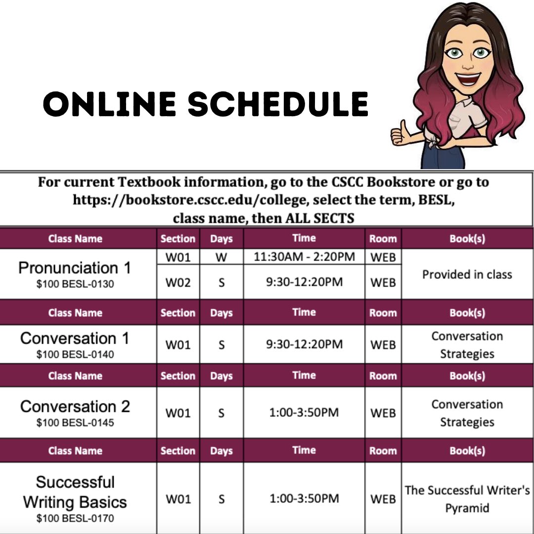 Cscc_LangInst's tweet photo. Check out our #summer classes! https://t.co/tZmmnlDkPm