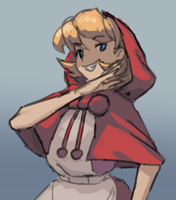 karu_184's tweet photo. bb hood doodle https://t.co/v8RqGbLbR0