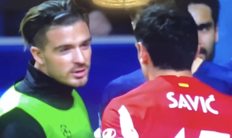 paddypower's tweet photo. I’m not a lip reader but I reckon Jack Grealish told Savic he wears Jacamo. https://t.co/0yHJVbL7aM